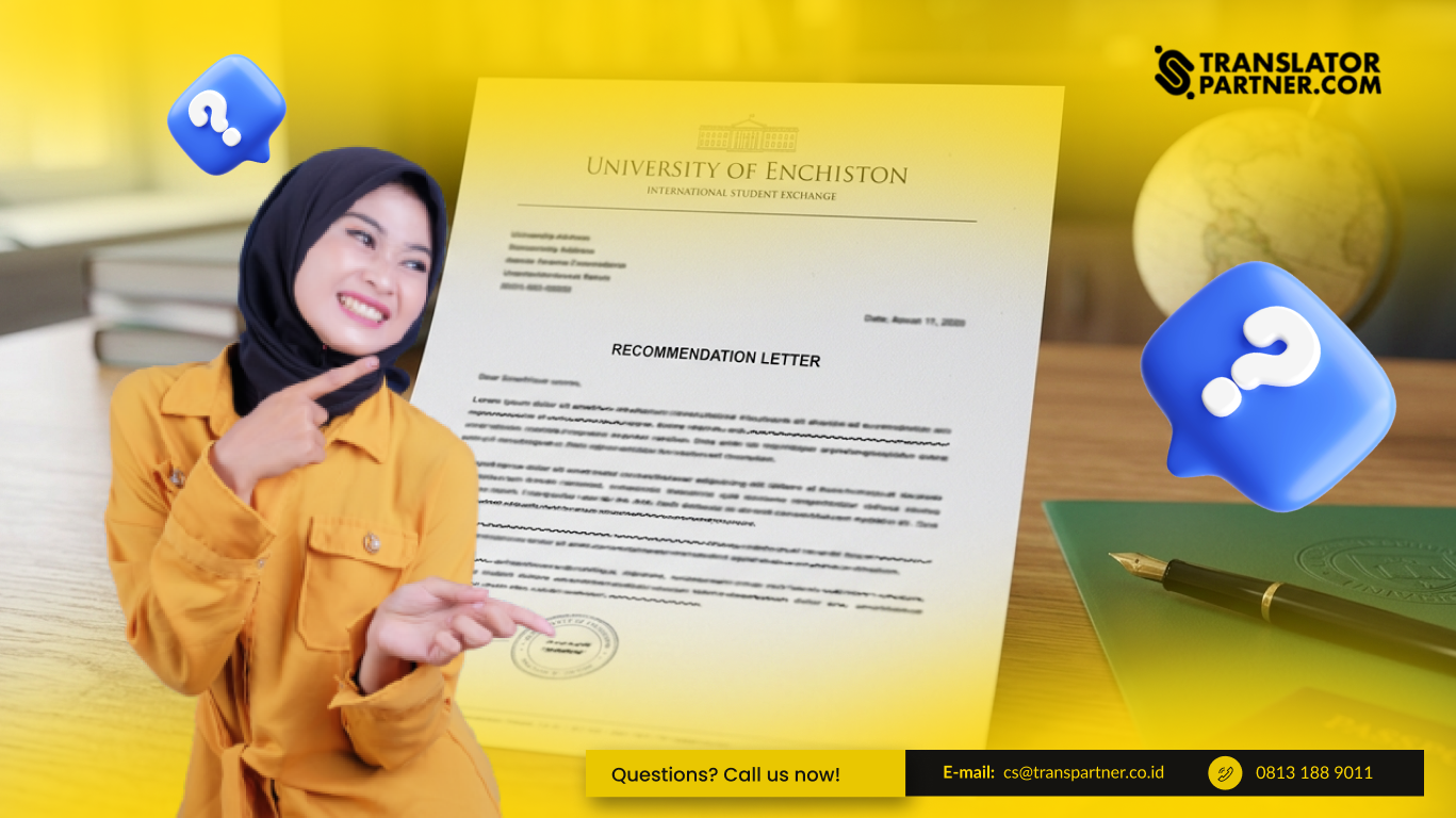 Format Surat Rekomendasi Pertukaran Mahasiswa Luar Negeri